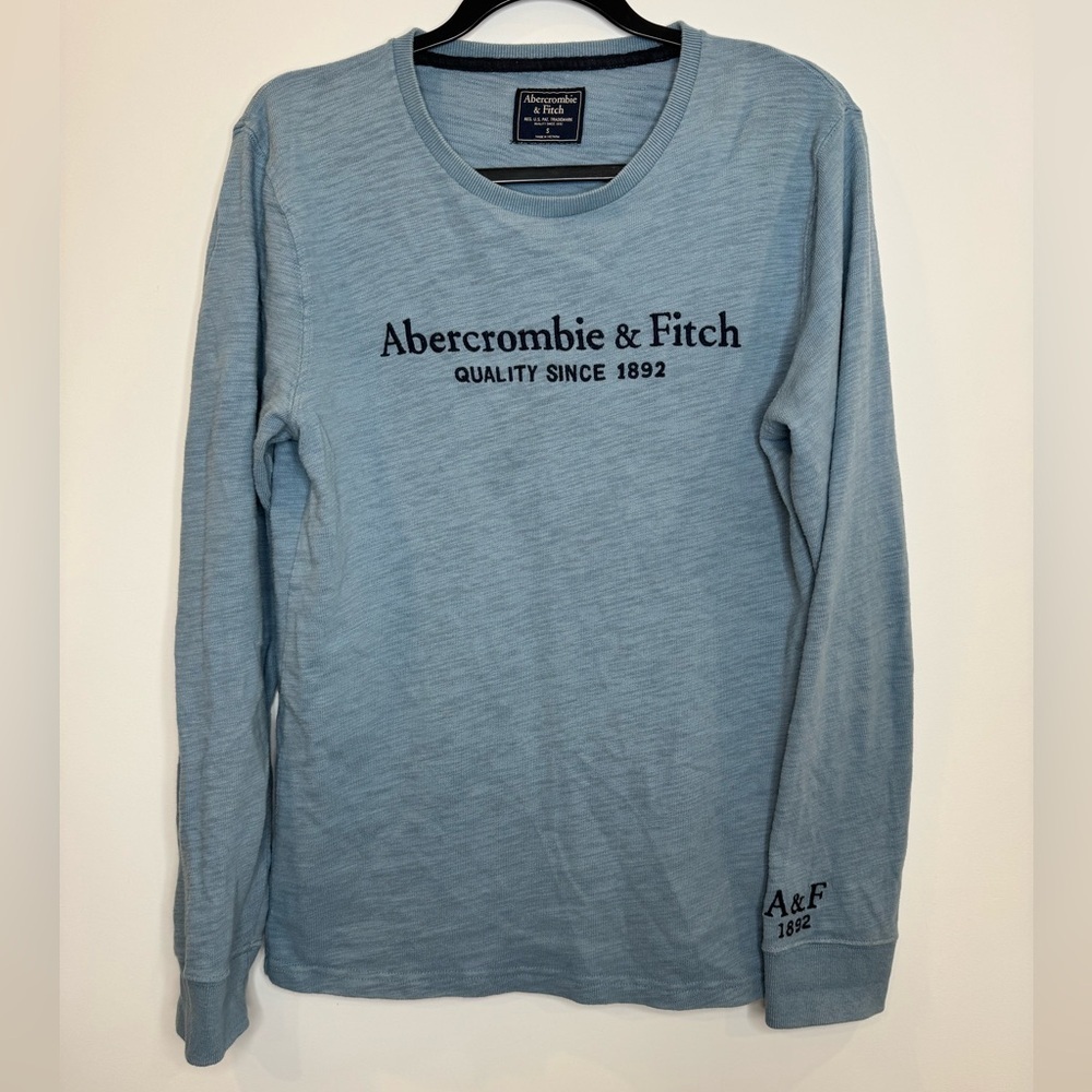 Abercrombie & Fitch Blue embroidered Men's Shirt size small